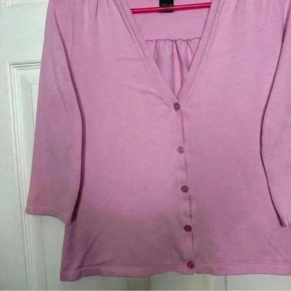 Eddie Bauer Cardigan 3/4 Sleeves  Pink Size Small - Picture 3 of 16